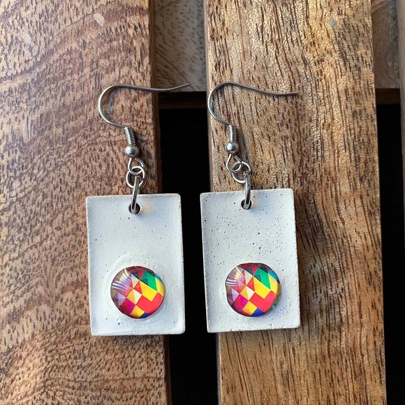 Women's Earrings (Concrete Earrings) - Picture 1 of 5